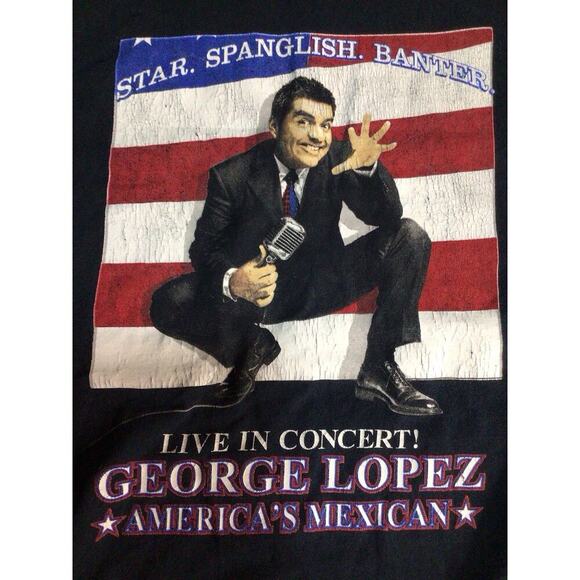 George Lopez Live In Concert Tour 2008 Size Large Short Sleeve Y2K T Shirt - Picture 3 of 9